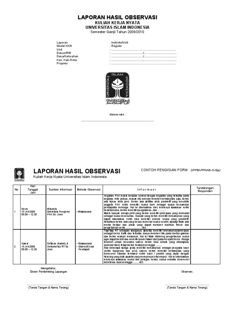 Kkn Dppm Uii 04 Laporan Hasil Observasi Sample Pink