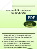 Tamponade Uterus Dengan Kondom Kateter Fix