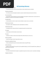 Download AP Psychology Glossary Part 1 by Tony Hue SN11257389 doc pdf