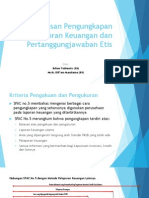 Keharusan Pengungkapan Pelaporan Keuangan Dan Pertanggungjawaban Etis