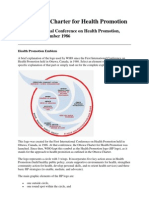 The Ottawa Charter For Health Promotion