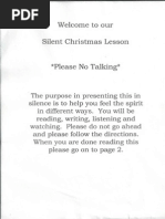 Silent Christmas Lesson