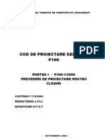 Cod de Proiectare Seismica P100 2006