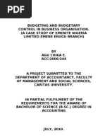 Budgeting and Budgetary