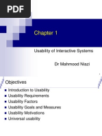 Usability of Interactive Systems