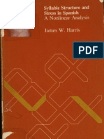 Syllable Structure and Stress in Spanish - Harris, 1983