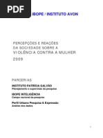 2009 Pesquisa IBOPE.avon Violencia Domestica