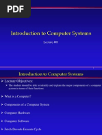 L01 IntroductionToComputerSystems