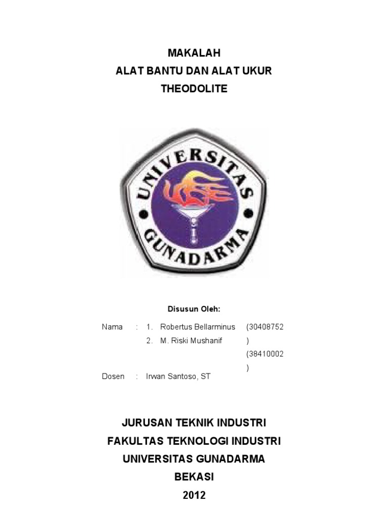 Makalah Alat Bantu Dan Alat Ukur Theodolite