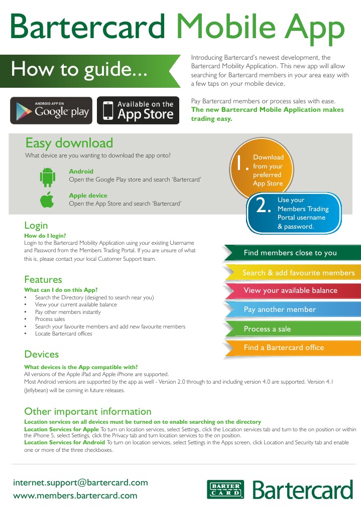 The Brand New Bartercard Mobile App | PDF | Mobile App | Android ...