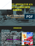 Ponencia-edulcorantes Artificiales de Alta Intensidad