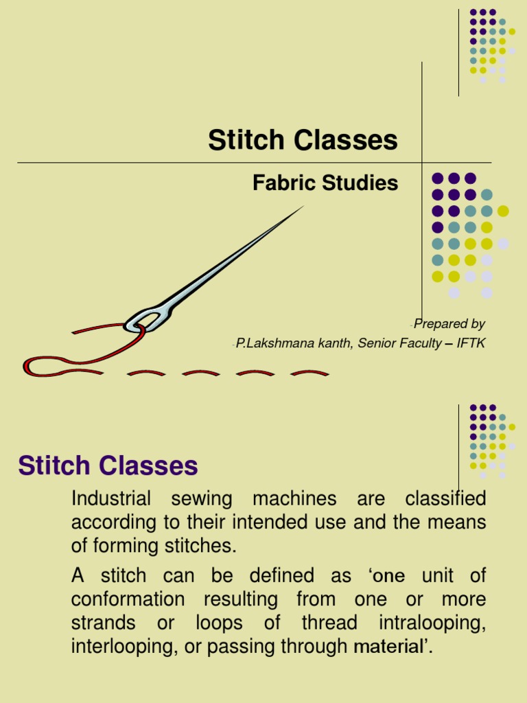 Stitch Classes Knitting Seam (Sewing)