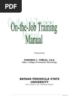 OJT Training Plan Template Sample | PDF | Business