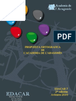 Propuesta Ortografica de L'academia de L'aragones PDF
