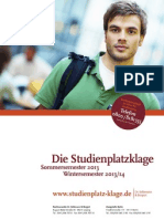 Infobroschüre Zur Studienplatzklage - WWW - Studienplatz-Klage - de