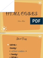 HTML Codes Chapter#1