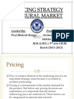 Pricing Strategy in Rural Market