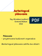 Marketingové Plánovanie - Studentske2012