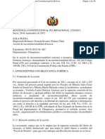 Sentencia Constitucional Plurinacional 1250 - Desacato