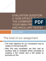 Evaluation Question 2 Sharna Mandil