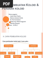 Cara Pembuatan Koloid