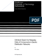 Literature Search For Reliability Data of Components in Electric Distribution Networks