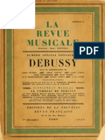 DEBUSSY, Claude • La Revue Musicale. 1ère année, numéro 2. Numéro spécial consacré à Debussy (Éditions de la Nouvelle Revue Française, Paris, 1er décembre 1920) (facsimile music source)
