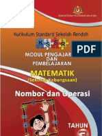 Modul P&P Nombor dan Operasi Tahun 3