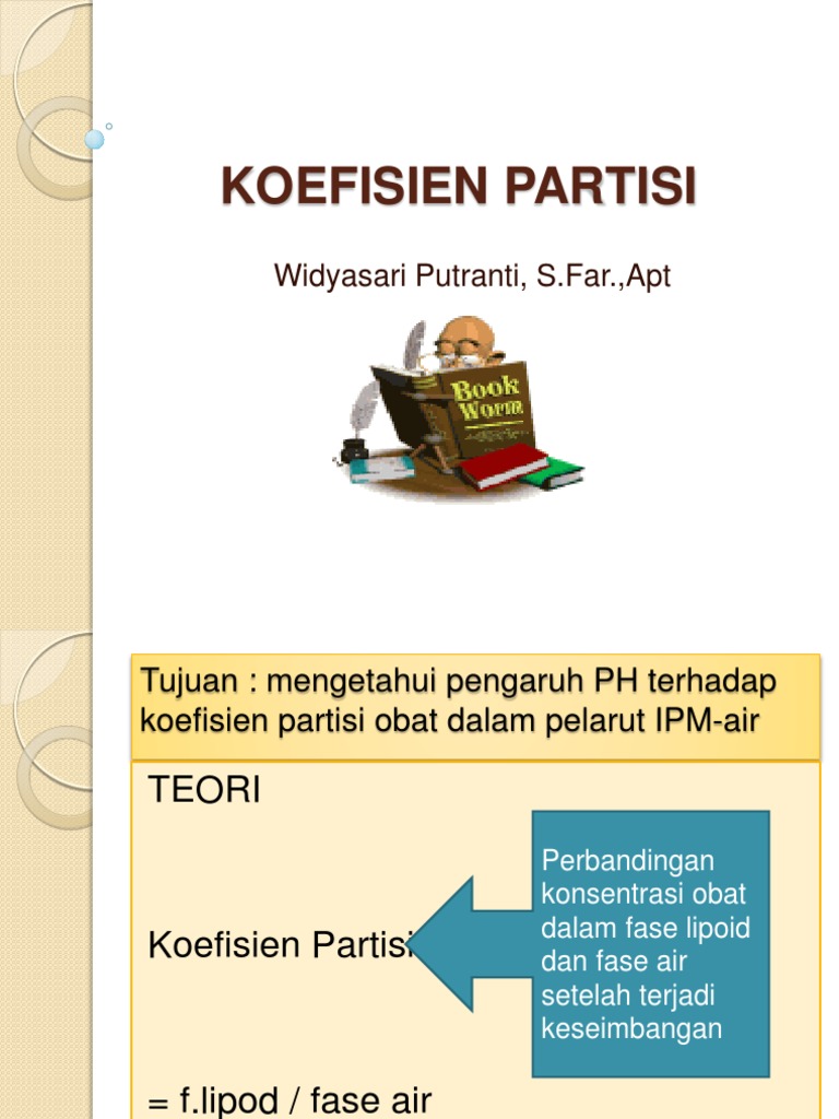 Pengaruh pH terhadap Koefisien Partisi Obat | PDF | Pengembangan Diri