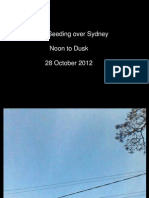 Cloud Seeding Over Sydney 28 October 2012