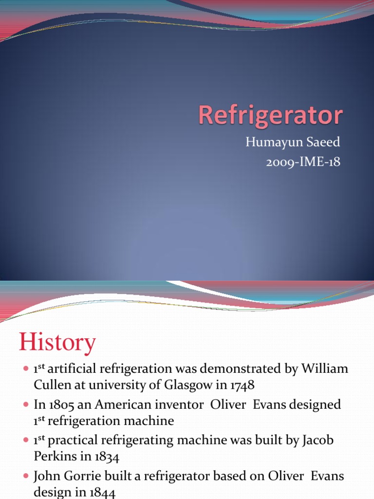 History of Early Refrigeration Innovations | PDF