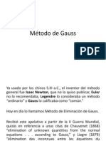 Eliminacion de Gauss