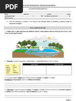 TESTE 1 (recuperação)- Introdução; revestimento e forma dos animais