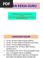 (3) Beban Kerja Guru Permendiknas 39 Tahun 2009