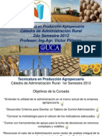 Introducción Administración Rural TUPA 2012 Clase 1 07 AGO 2012 Envío Alumnos