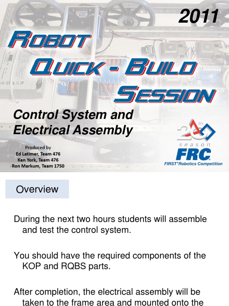 Control System and Electrical Assembly: Produced by | PDF | Electrical ...