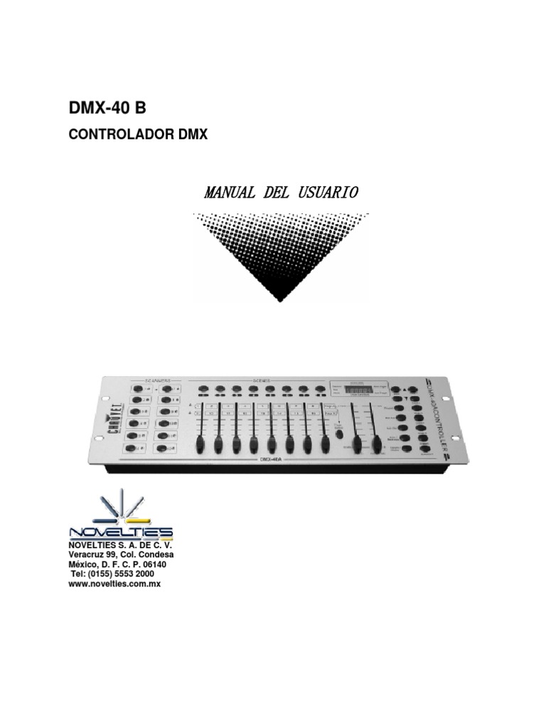 MANUAL DMX SERIE 512 Español Tecnología de medios Tecnología