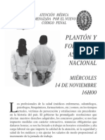 Volante Federación Médica Ecuatoriana y Colegio Médico Pichincha