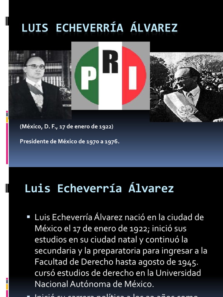 Aportaciones y conflictos de Echeverría | PDF | Gobierno | Política ...