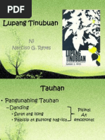 (TAHANLANGIT) Lupang Tinubuan