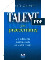 Talent Jest Przeceniany - Geoff Colvin