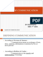 Basics of Communication - PPTX 1