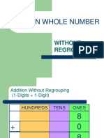 Addition Whole Number: Without Regrouping