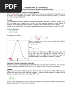 Hypothesis Test Example for Population Mean (1)