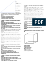 AVALIAÇÃO DE MATEMÁTICA Geometria