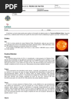 Ficha Formativa 1 (Sistema Solar)