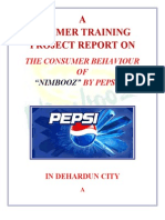 Consumer Behaviour of Pepsi