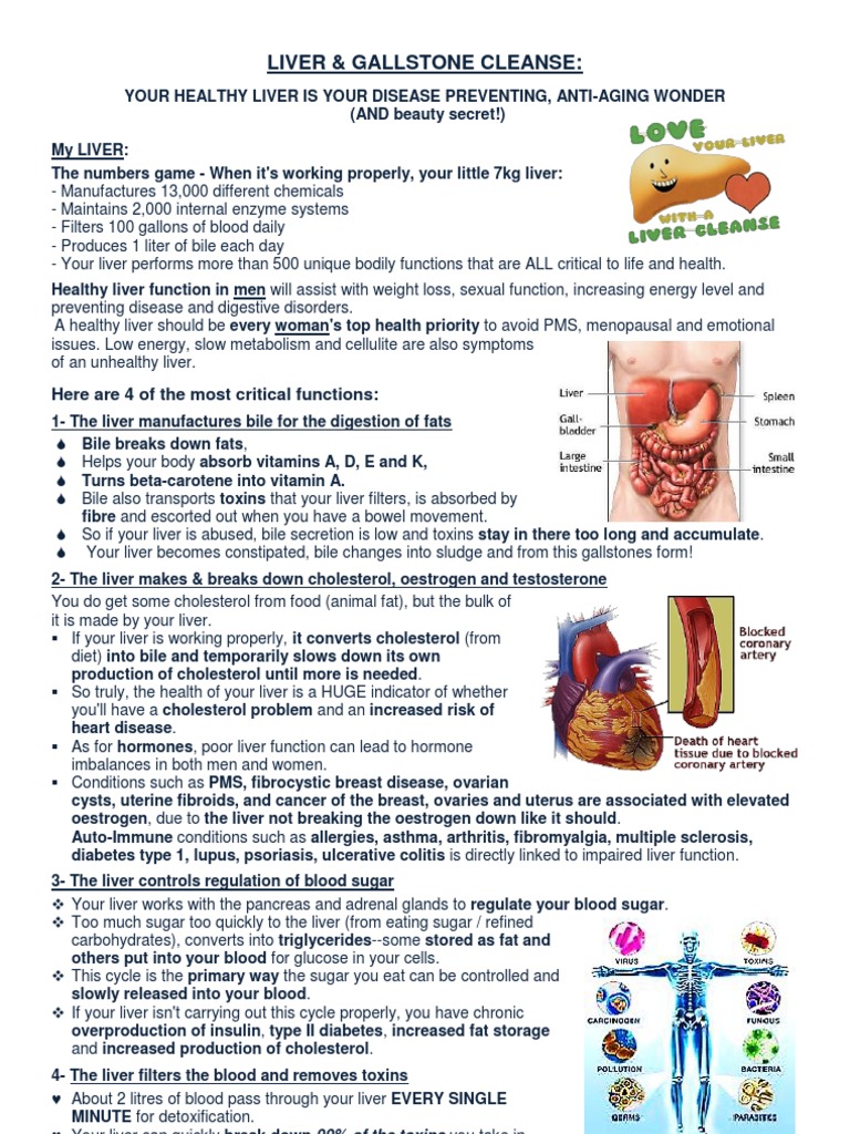 10Day Liver & Gallstone Cleanse Bile Liver