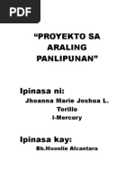 Download Proyekto Sa Araling Panlipunan by yerbua SN11292832 doc pdf