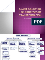 Clase 1 Clasificaciónprocesostransformación